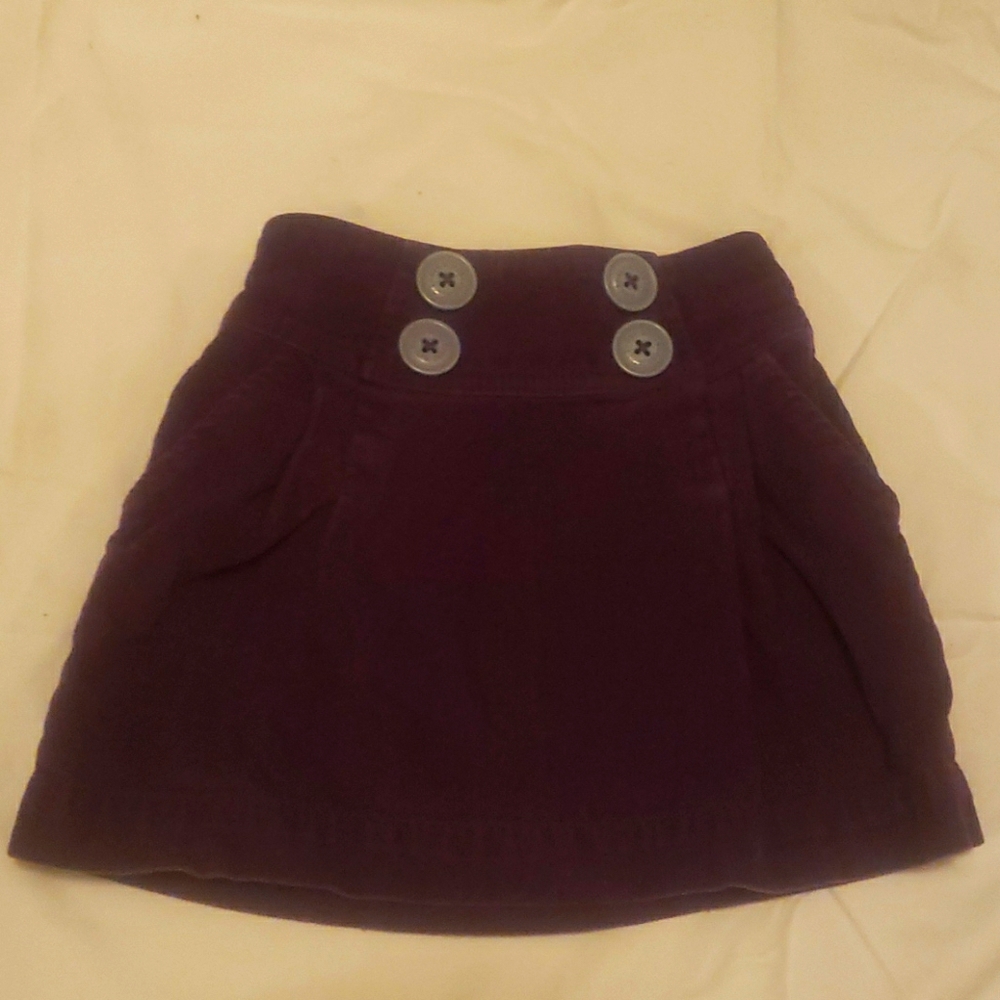 Mini Boden purple Corduroy skirt